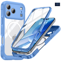 NEXRON 360 UltraGuard Case with Built-In Screen Protector for iPhone 18 Pro(Blue)