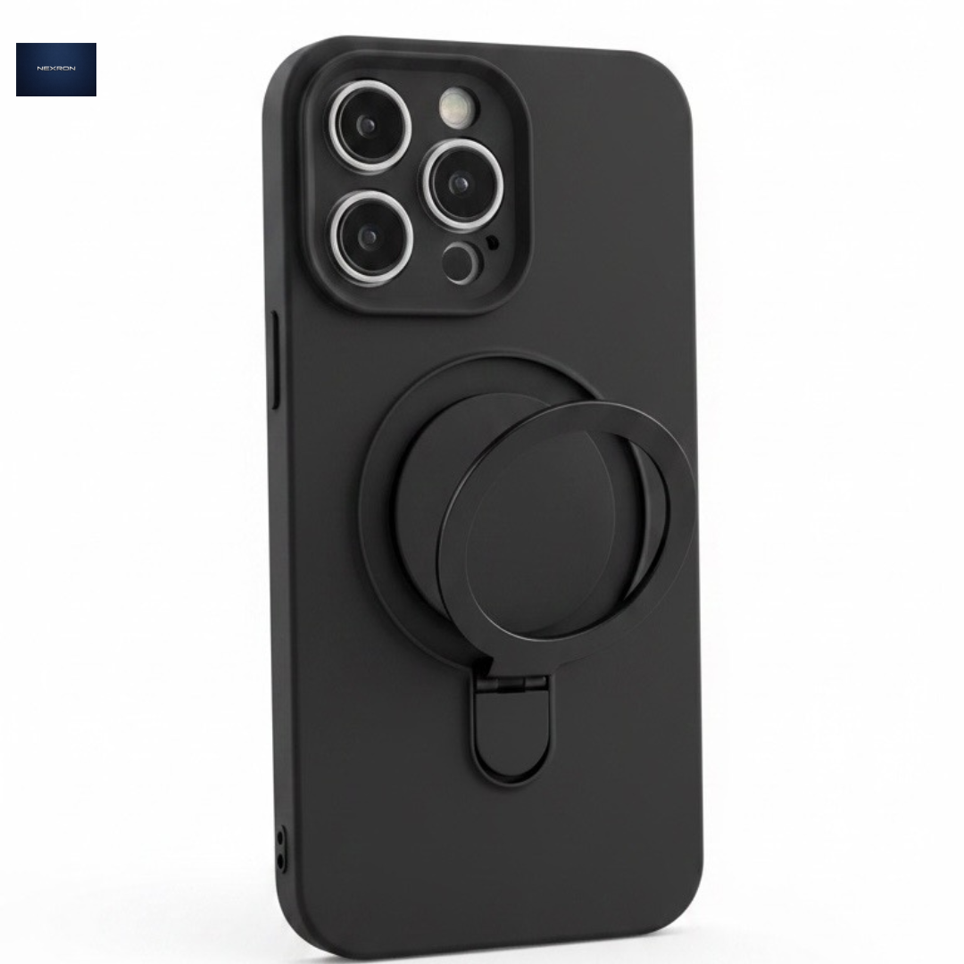 NEXRON RingStand Silicone Case for iPhone 16 Pro