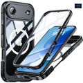 NEXRON 360 UltraGuard Case with Built-In Screen Protector for iPhone 17 Air(Black)
