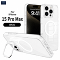 NEXRON CrystalArmor Stand Case for iPhone 15 Pro Max