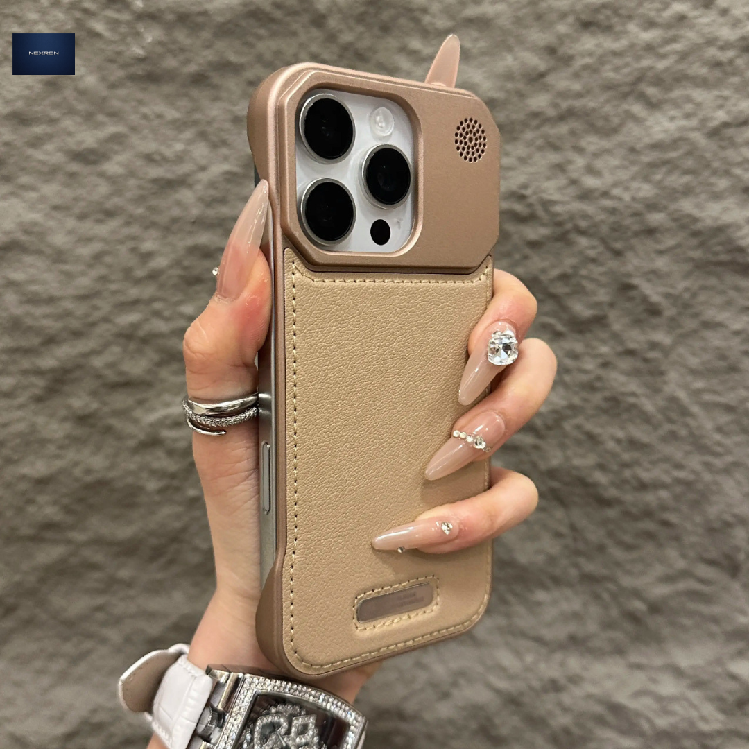 NEXRON PureAura Leather Case for iPhone 16 Pro Max