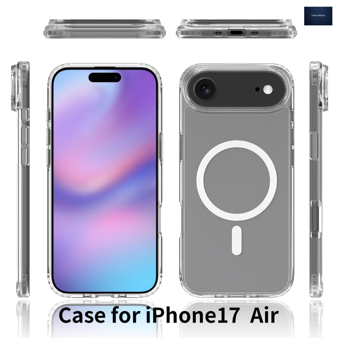 NEXRON Crystal Clear Anti-Yellow Case for iPhone 17 Air