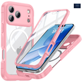 NEXRON 360 UltraGuard Case with Built-In Screen Protector for iPhone 18 Pro Max(Pink)