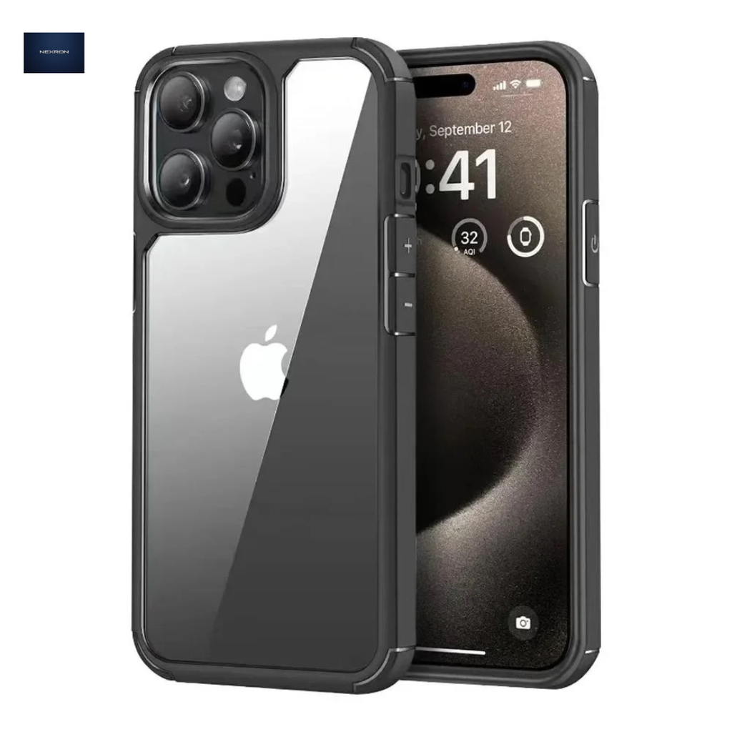 NEXRON SmokeShield Hybrid Case iPhone 16 Pro Max Black
