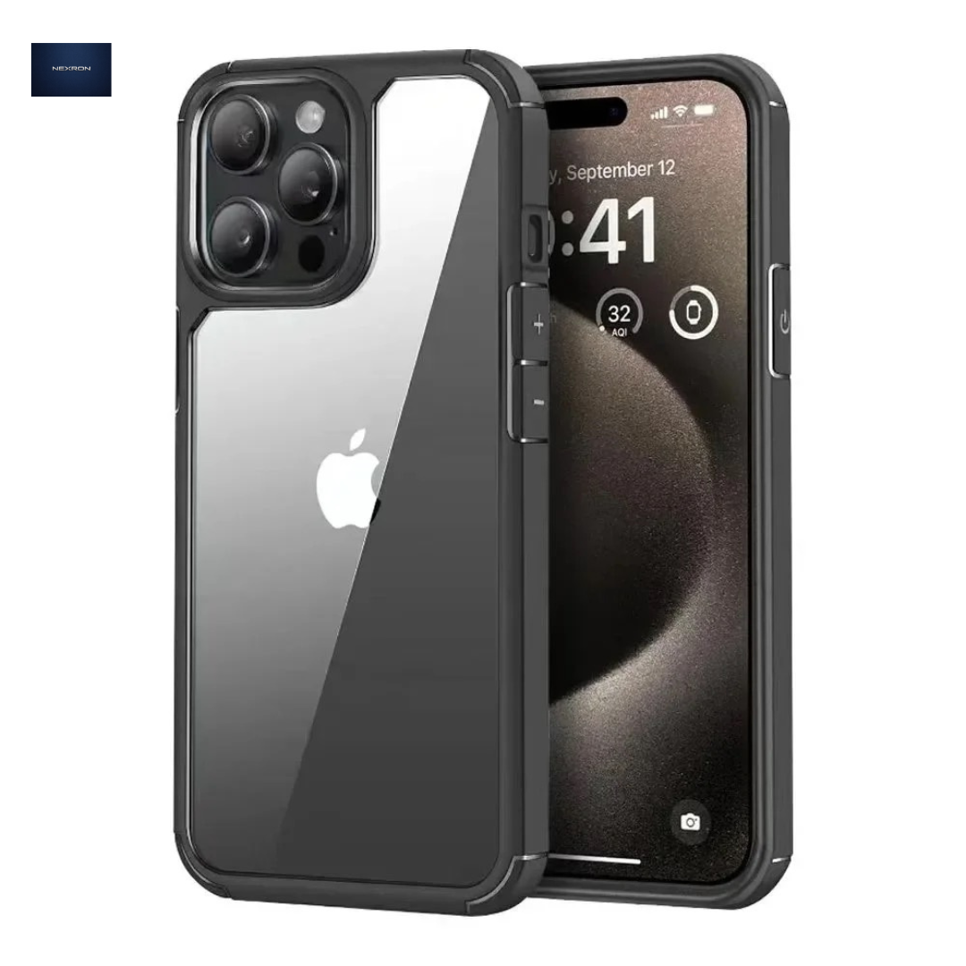 NEXRON SmokeShield Hybrid Case iPhone 16 Pro Max Black