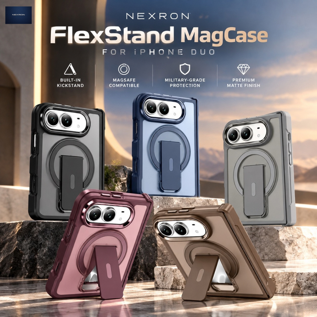 NEXRON FlexStand MagCase for iPhone Duo