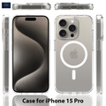 NEXRON Crystal Clear Anti-Yellow Case for iPhone 15 Pro