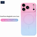 NEXRON DualTone(Pink+Blue) MagSafe Lens Case for iPhone 17 Pro