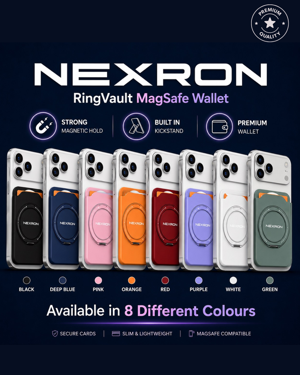 NEXRON RingVault MagSafe Wallet