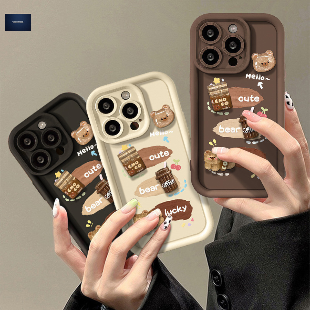 NEXRON Lucky Bear Aesthetic Case iPhone 16 Pro