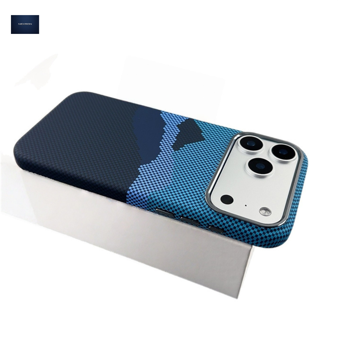 NEXRON Mountains MagSafe Grip Case iPhone 17 Pro Blue