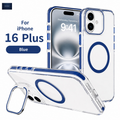NEXRON CrystalArmor Stand Case for iPhone 16 Plus