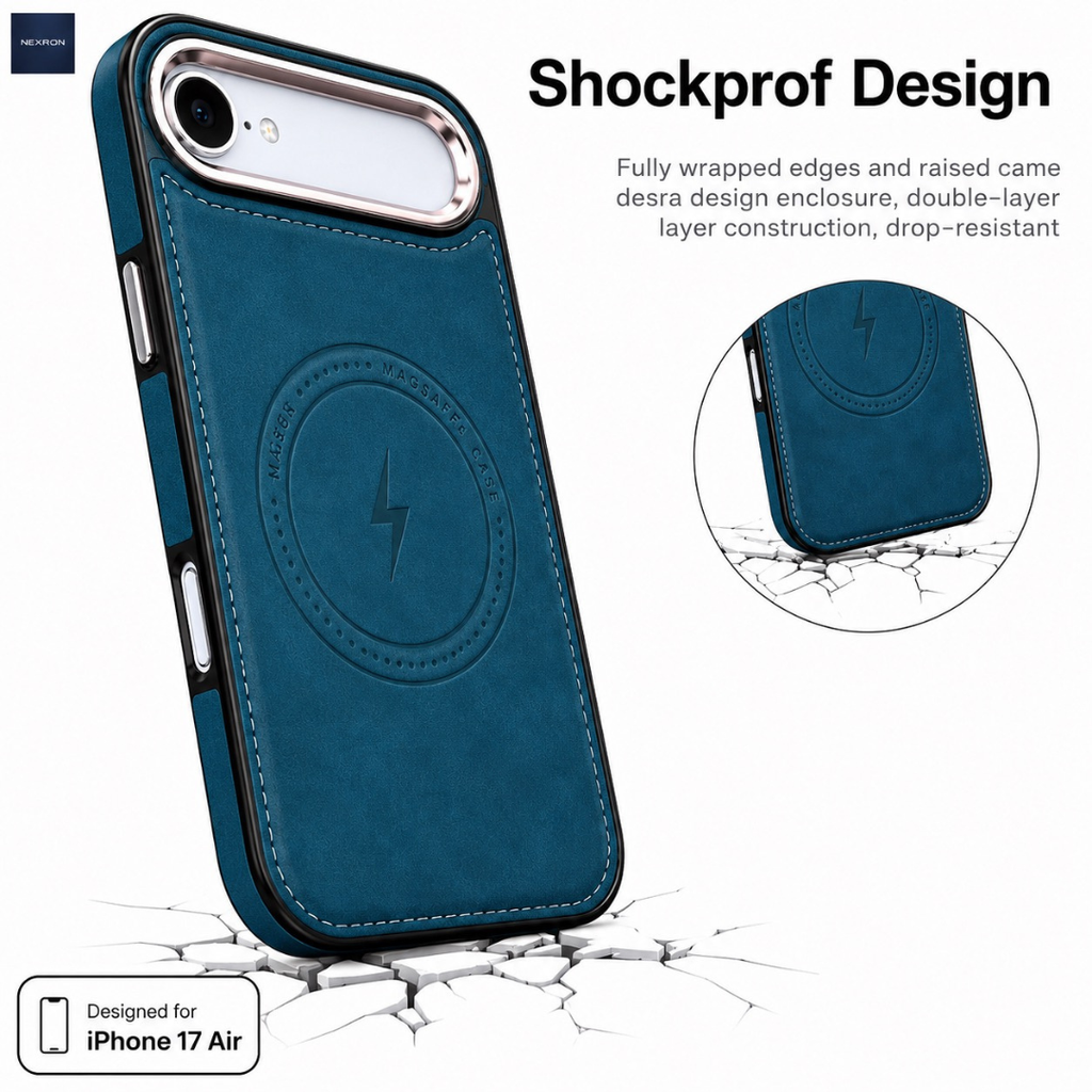 NEXRON Arc Leather Case for iPhone 17 Air