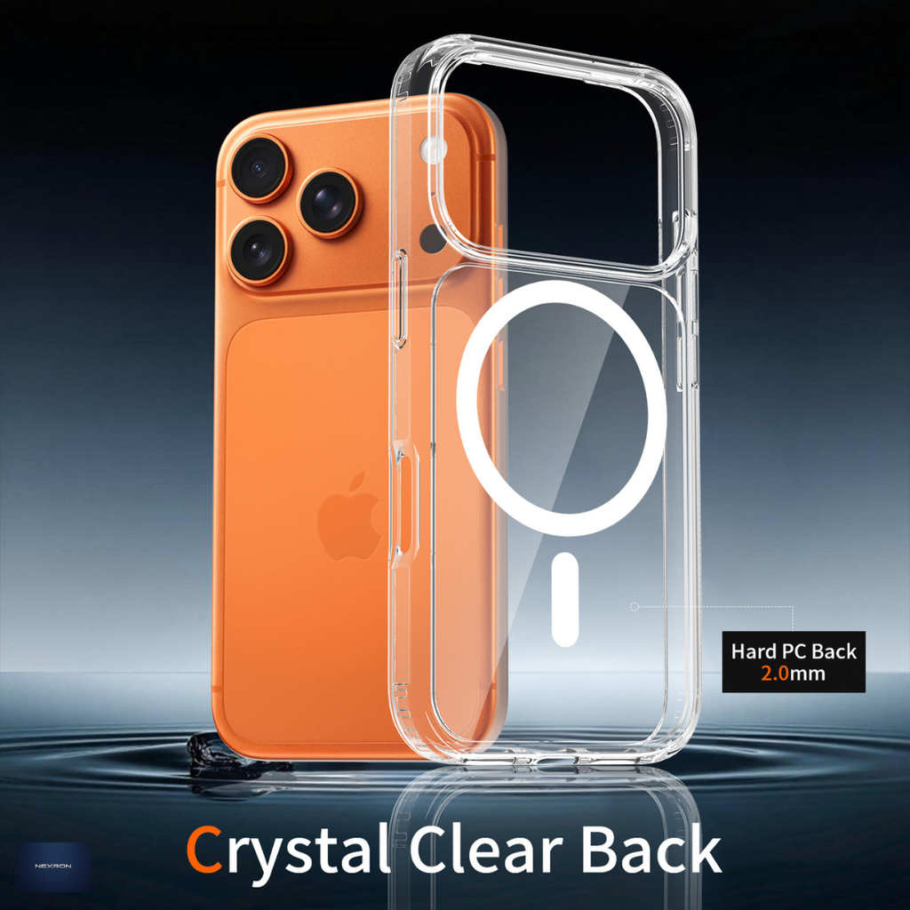 NEXRON Crystal Clear Anti-Yellow Case for iPhone 17 Pro Max