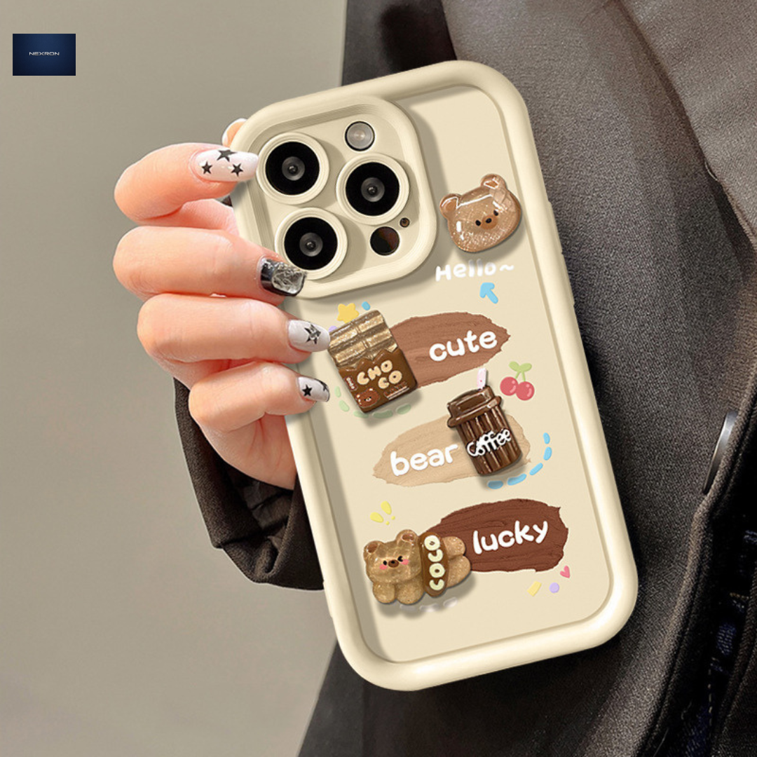 NEXRON Lucky Bear Aesthetic Case iPhone 16 Pro