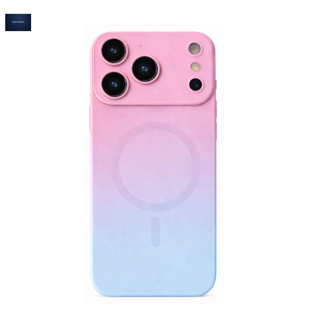 NEXRON DualTone(Pink+Blue) MagSafe Lens Case for iPhone 17 Pro