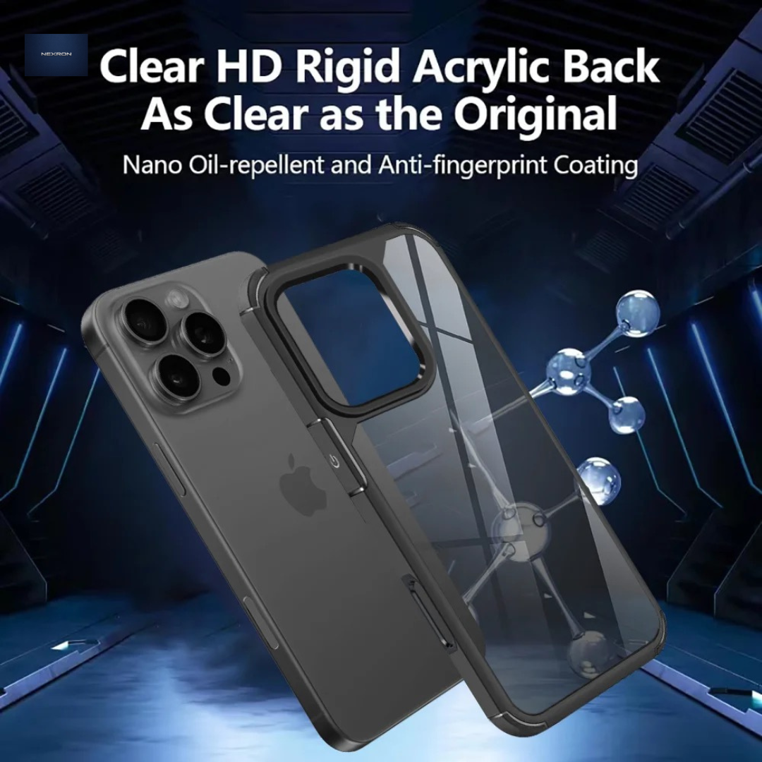 NEXRON SmokeShield Hybrid Case iPhone 16 Pro Max Black