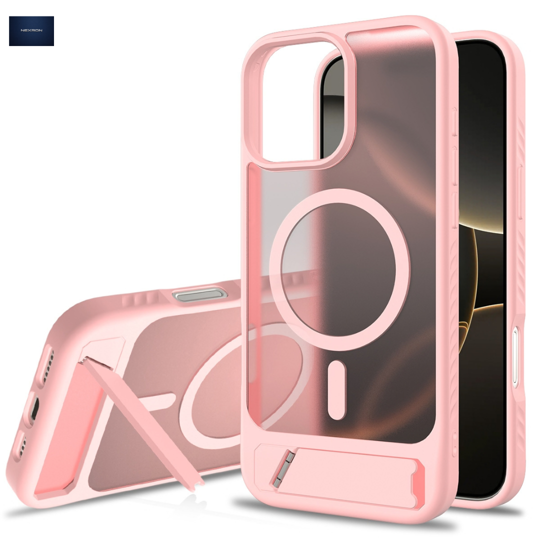NEXRON StandMag Armor Case for iPhone 15