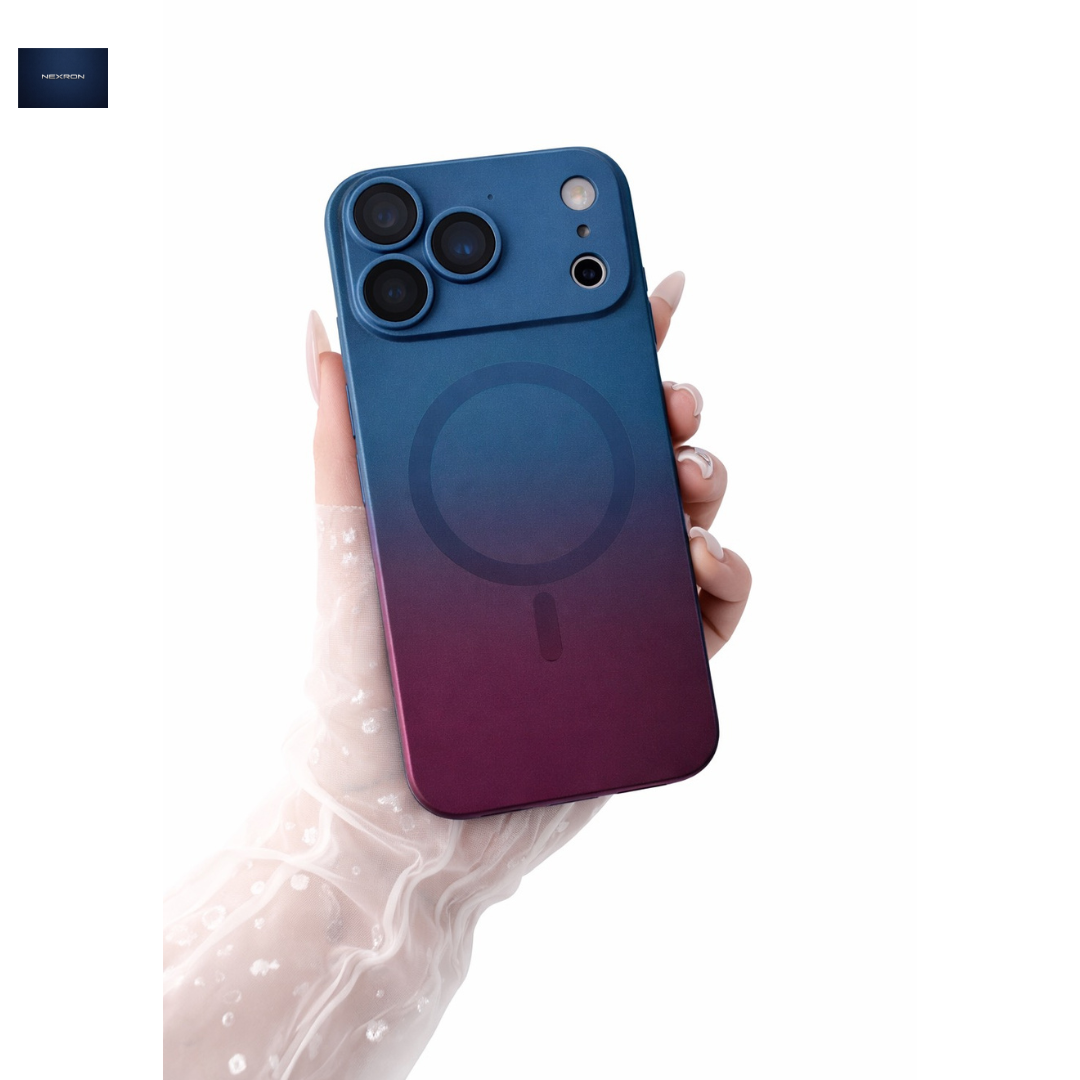 NEXRON DualTone(Blue+Red) MagSafe Lens Case for iPhone 17 Pro