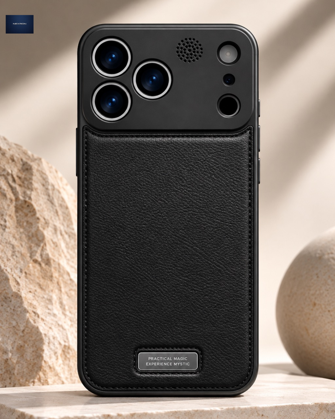 NEXRON PureAura Leather Case for iPhone 18 Pro
