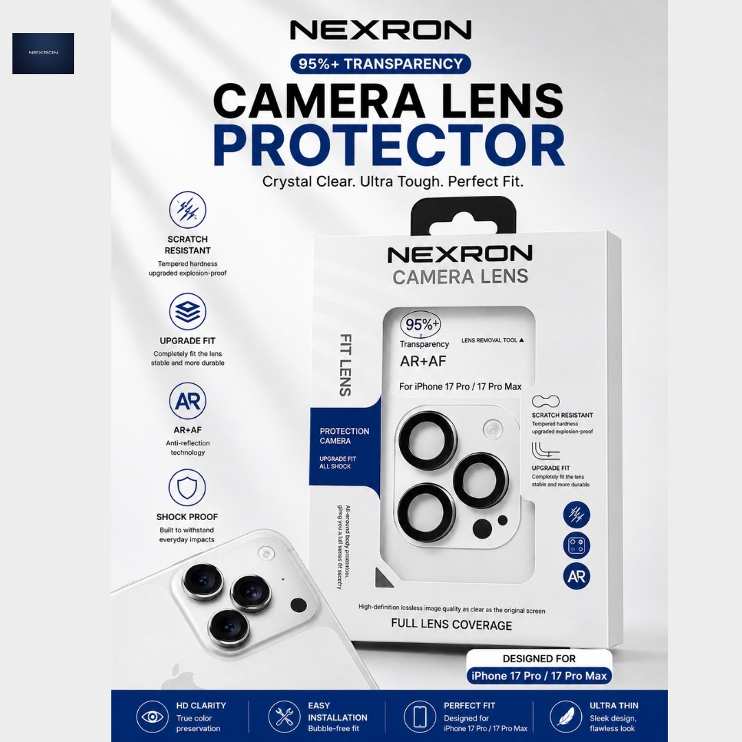 NEXRON Ultimate Bundle for IPhones(Anti-Yellow Case+Privacy ScreenGuard+Camera Lens Protector)