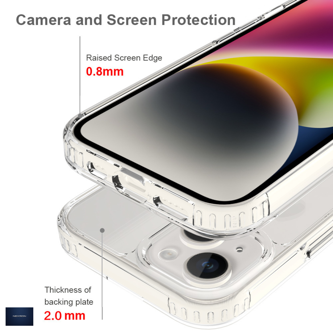 NEXRON Crystal Clear Anti-Yellow Case for iPhone 15