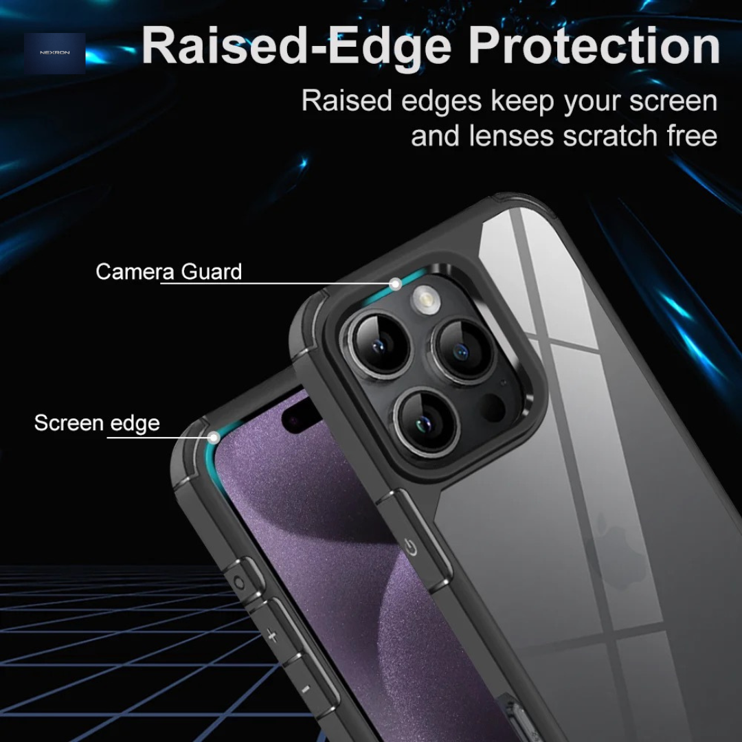 NEXRON SmokeShield Hybrid Case iPhone 16 Pro Max Black