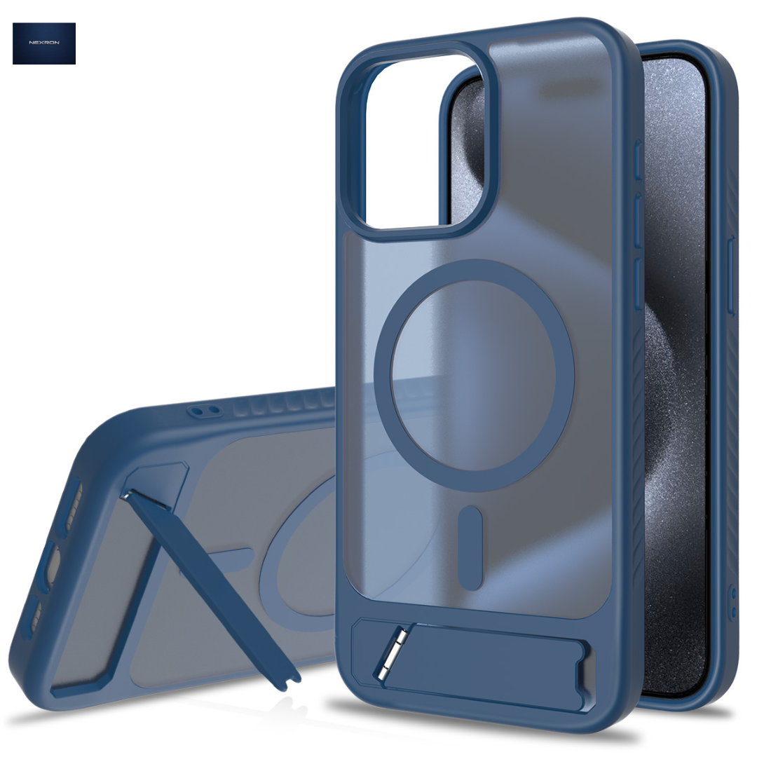 NEXRON StandMag Armor Case for iPhone 15 Pro Max