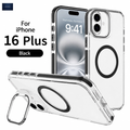 NEXRON CrystalArmor Stand Case for iPhone 16 Plus
