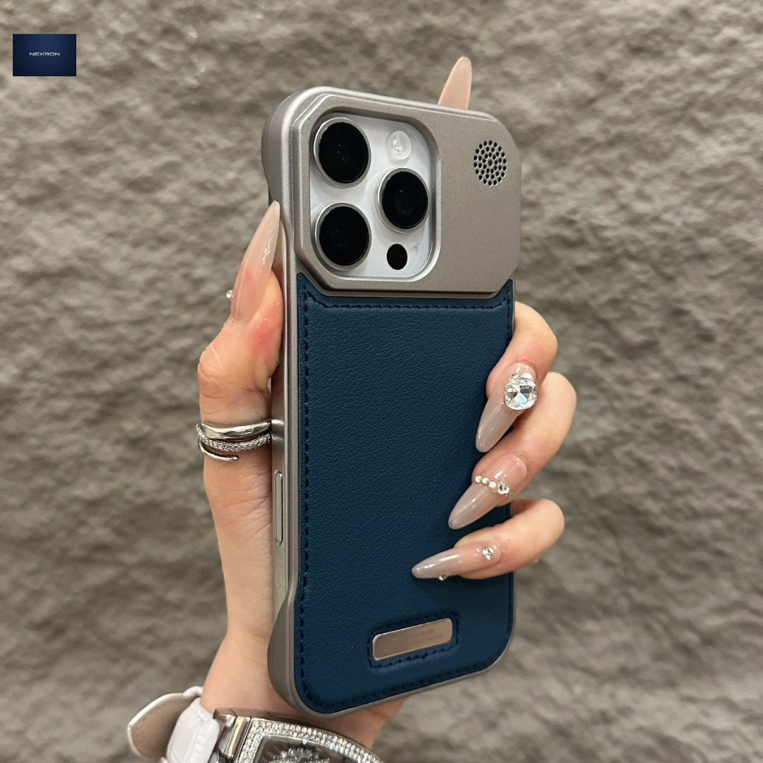 NEXRON PureAura Leather Case for iPhone 15 Pro