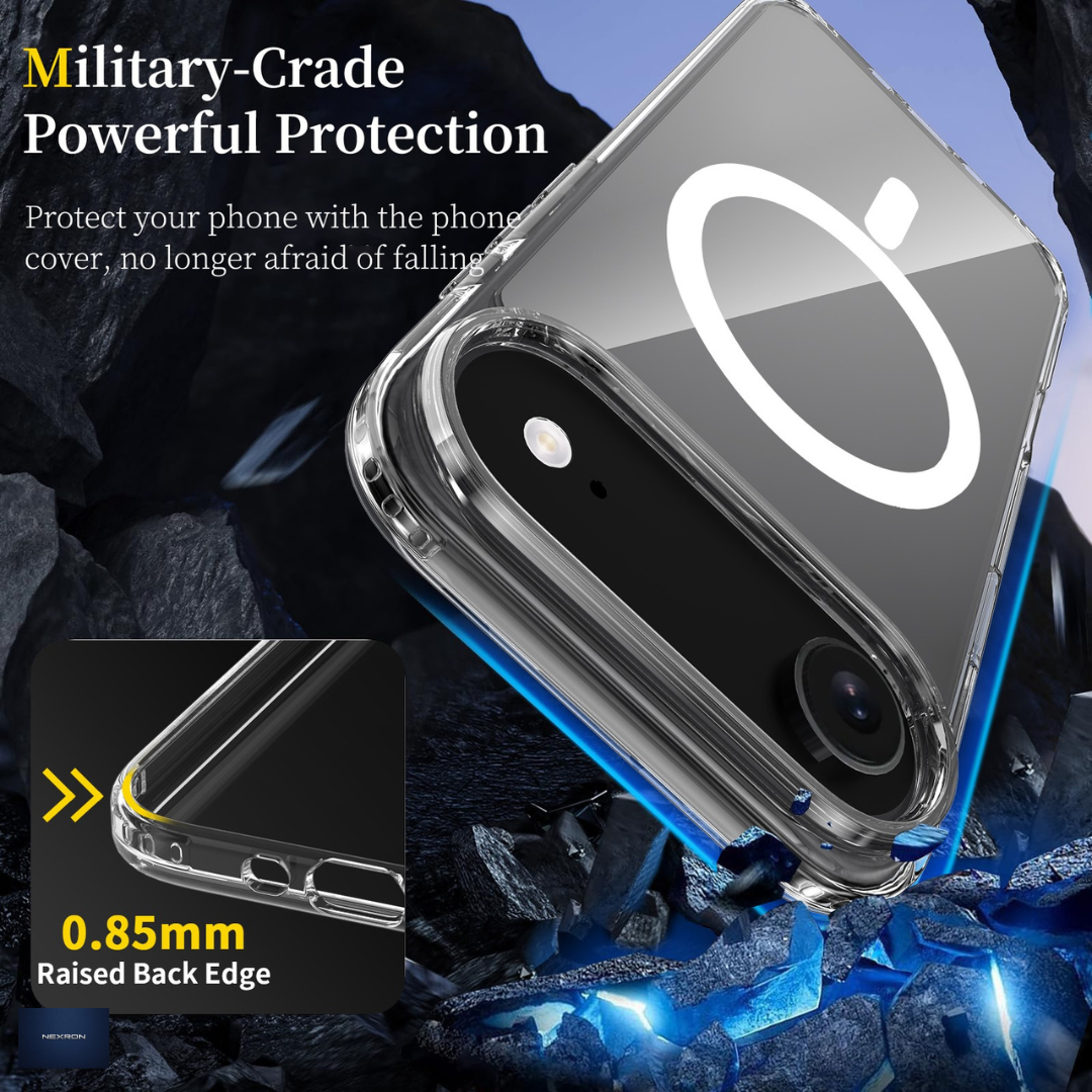 NEXRON Crystal Clear Anti-Yellow Case for iPhone 17 Air
