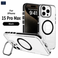NEXRON CrystalArmor Stand Case for iPhone 15 Pro Max