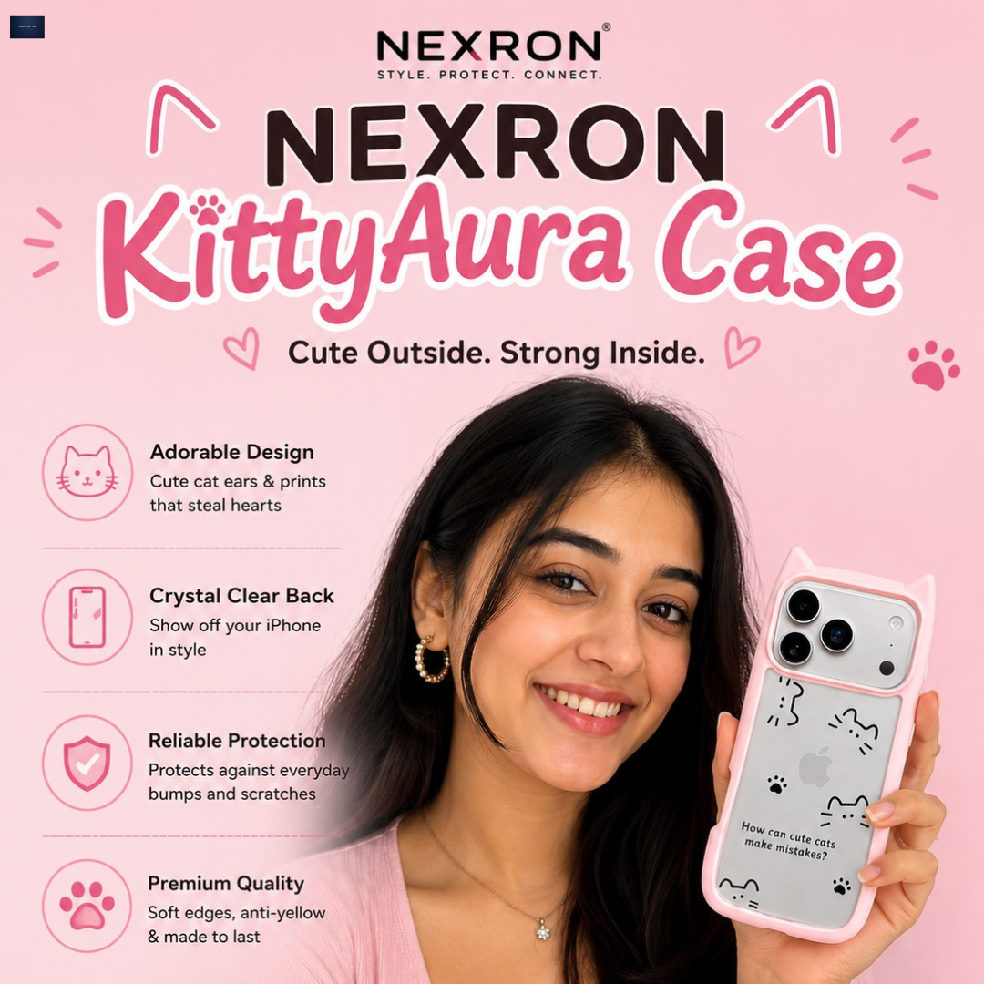 NEXRON KittyAura Case for iPhone 17 Pro
