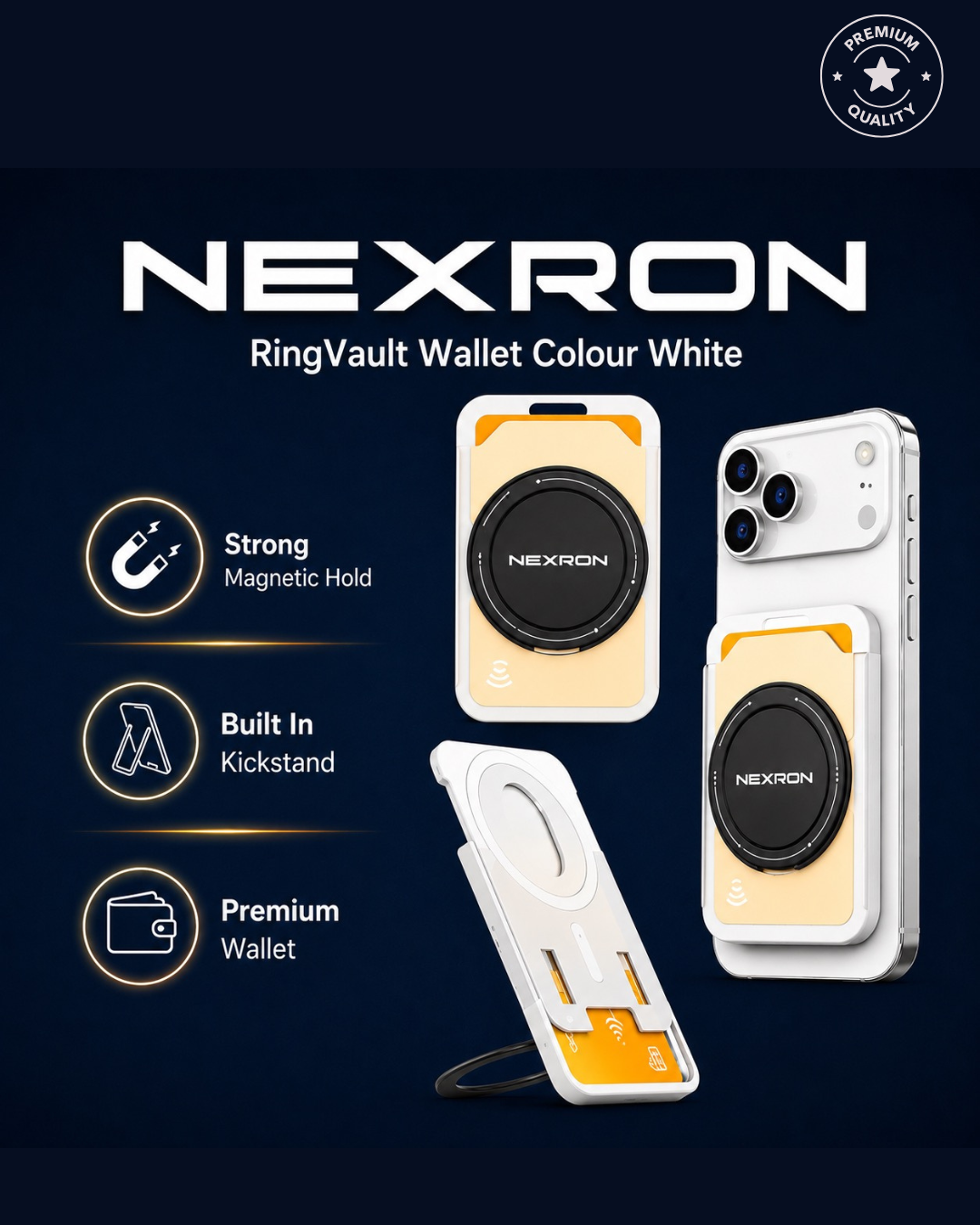 NEXRON RingVault MagSafe Wallet