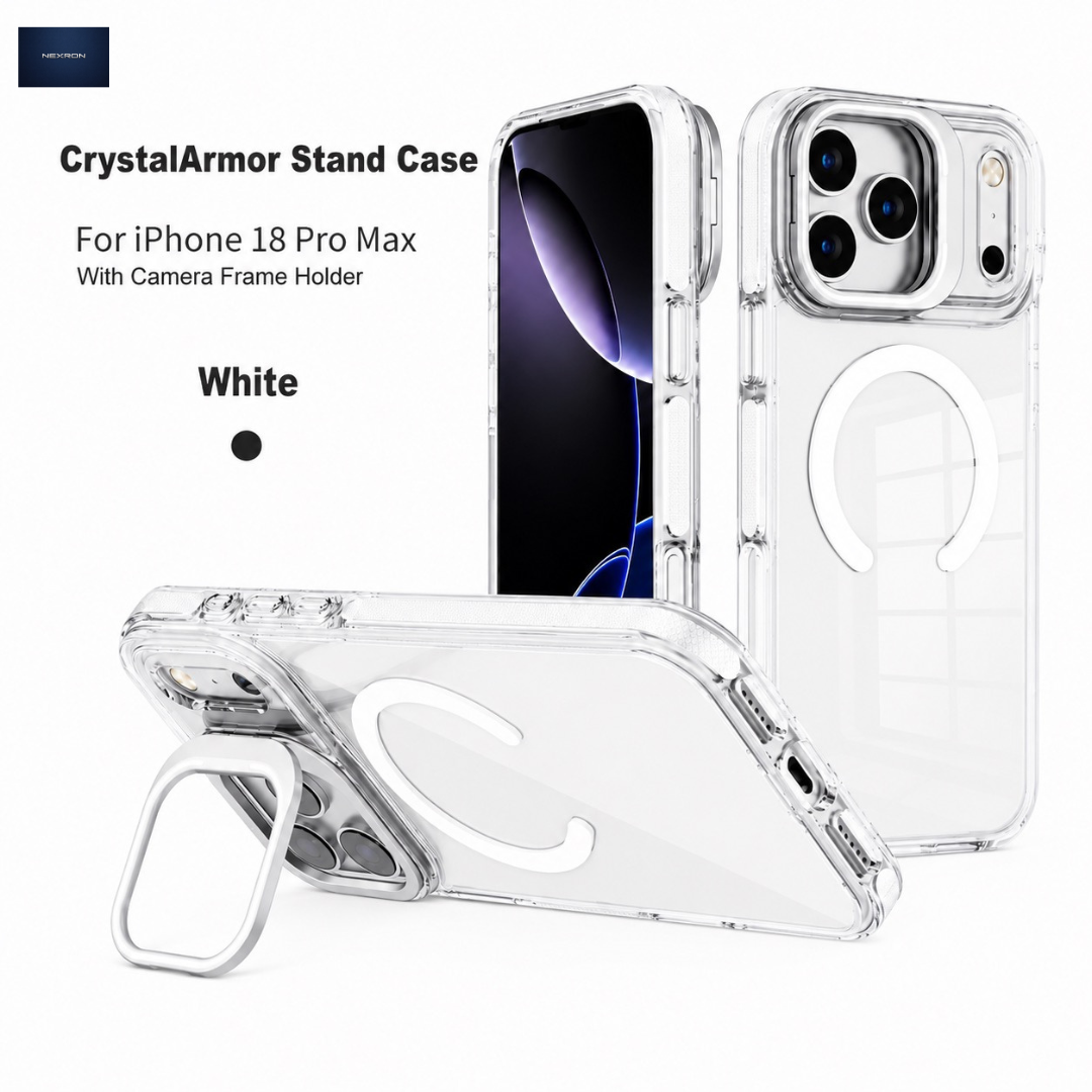 NEXRON CrystalArmor Stand Case for iPhone 18 Pro Max