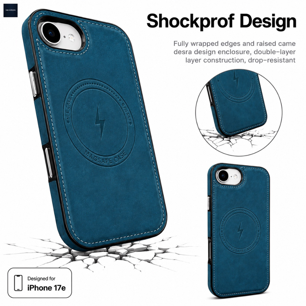NEXRON Arc Leather Case for iPhone 17E