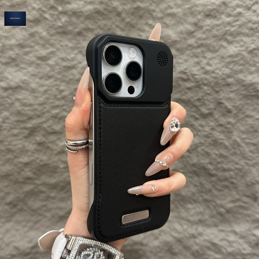 NEXRON PureAura Leather Case for iPhone 15 Pro