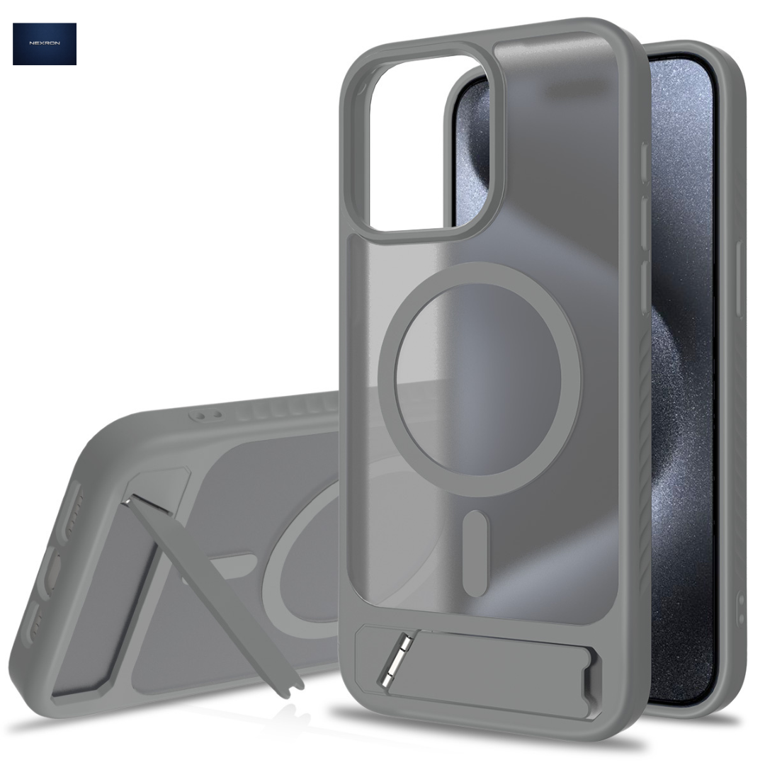 NEXRON StandMag Armor Case for iPhone 15
