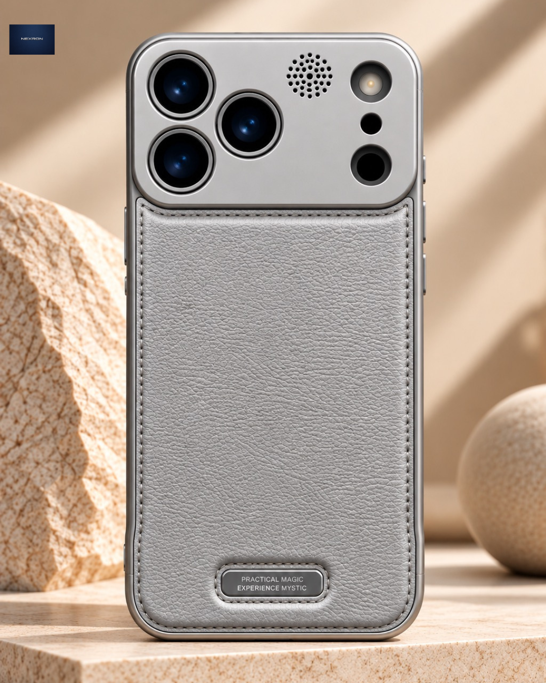 NEXRON PureAura Leather Case for iPhone 18 Pro