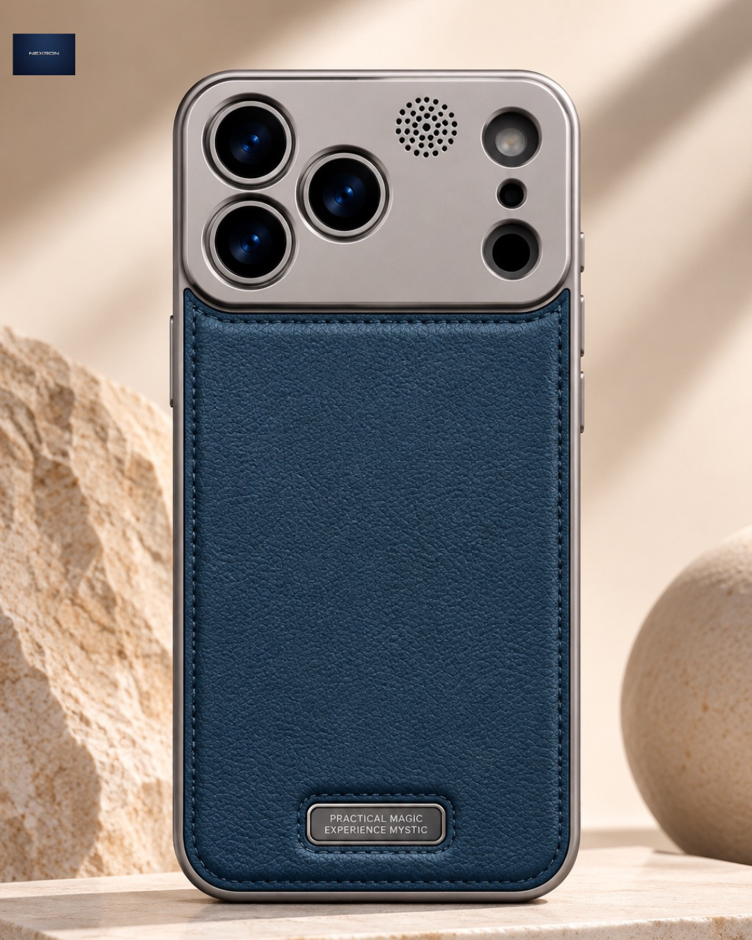 NEXRON PureAura Leather Case for iPhone 18 Pro