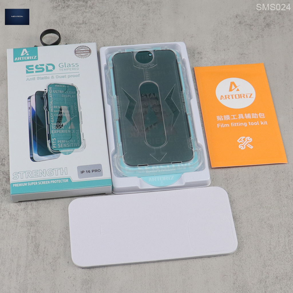 NEXRON DustShield Pro Tempered Glass with Installation Box