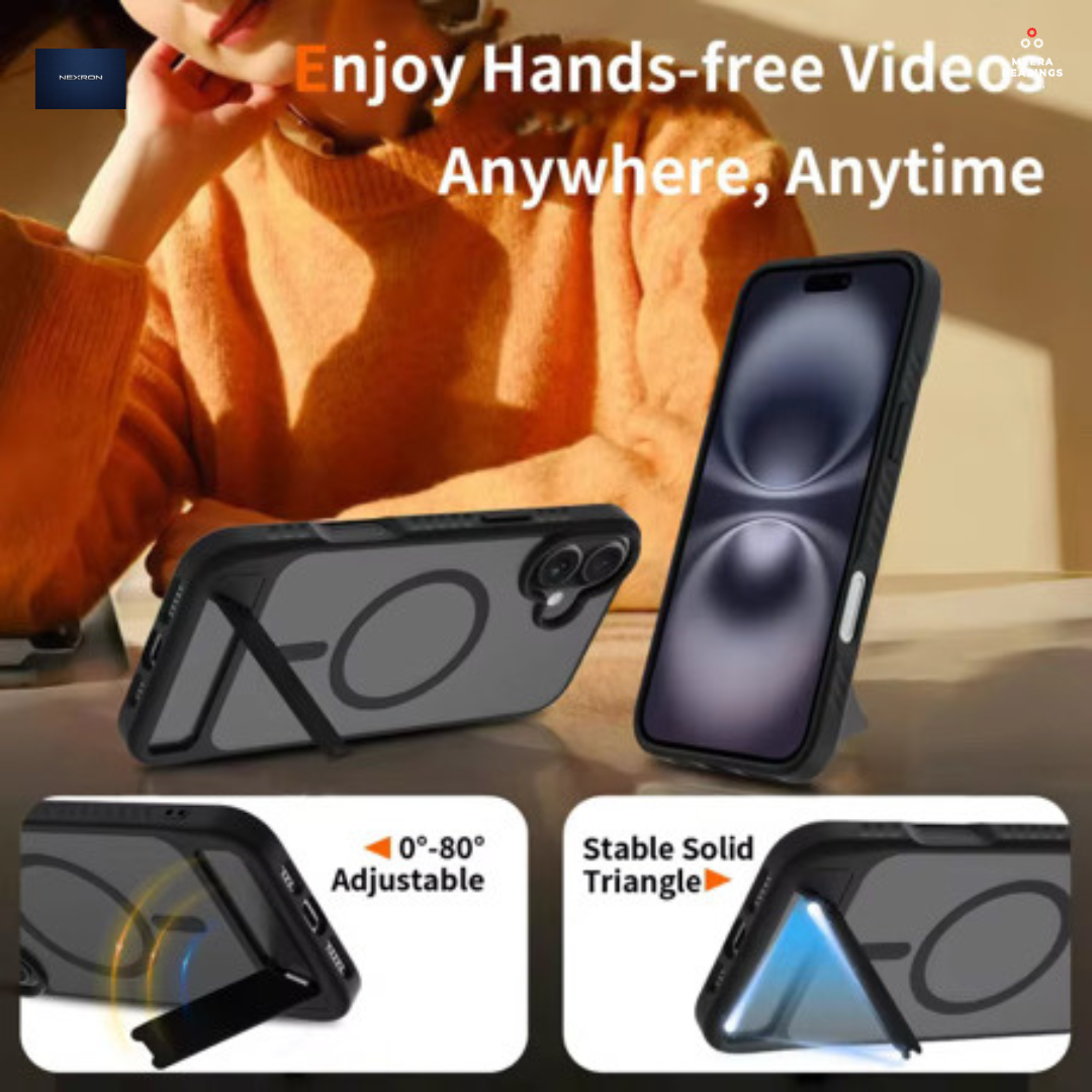NEXRON StandMag Armor Case for iPhone 16