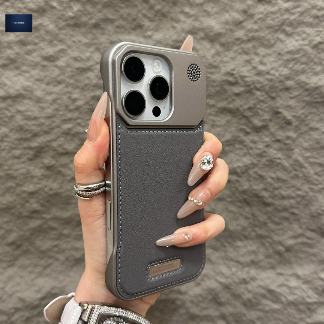 NEXRON PureAura Leather Case for iPhone 15 Pro