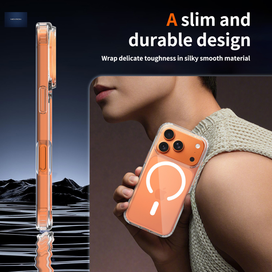 NEXRON Crystal Clear Anti-Yellow Case for iPhone 17 Pro Max