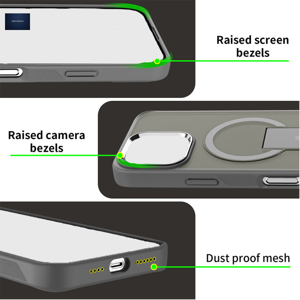 NEXRON FlexStand MagCase for iPhone 16 Pro