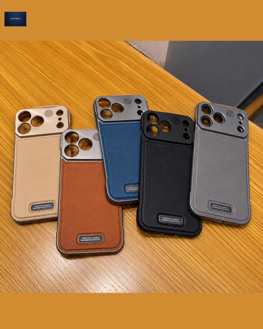 NEXRON PureAura Leather Case for iPhone 18 Pro