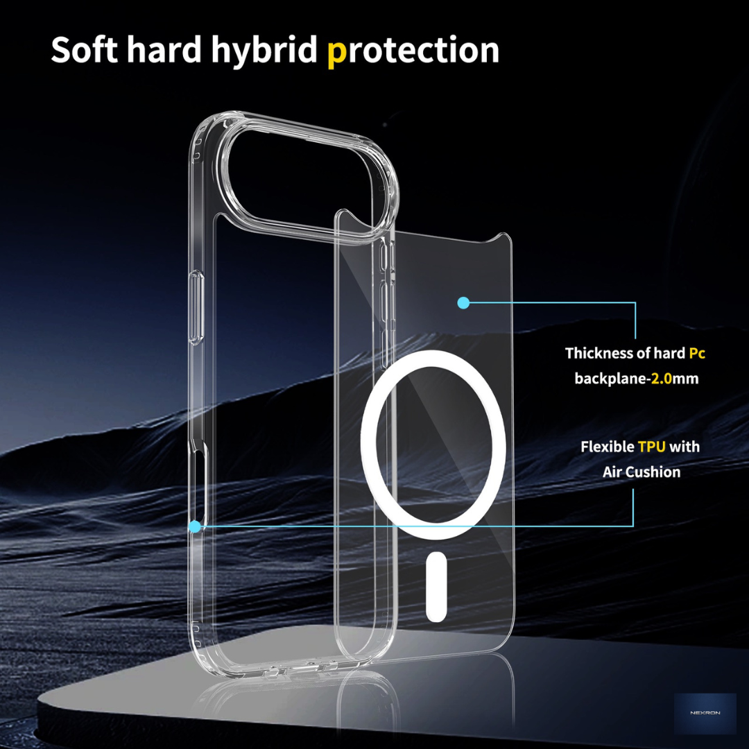 NEXRON Crystal Clear Anti-Yellow Case for iPhone 17 Air