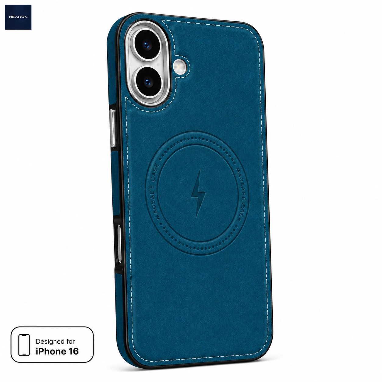 NEXRON Arc Leather Case for iPhone 16
