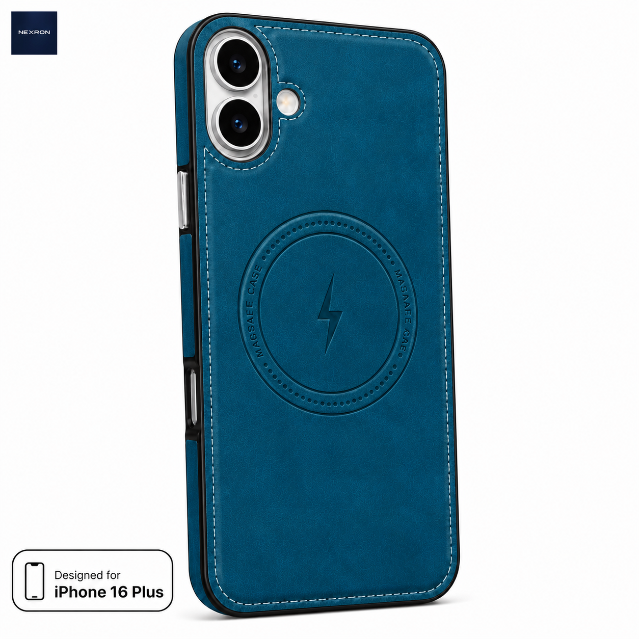NEXRON Arc Leather Case for iPhone 16 Plus