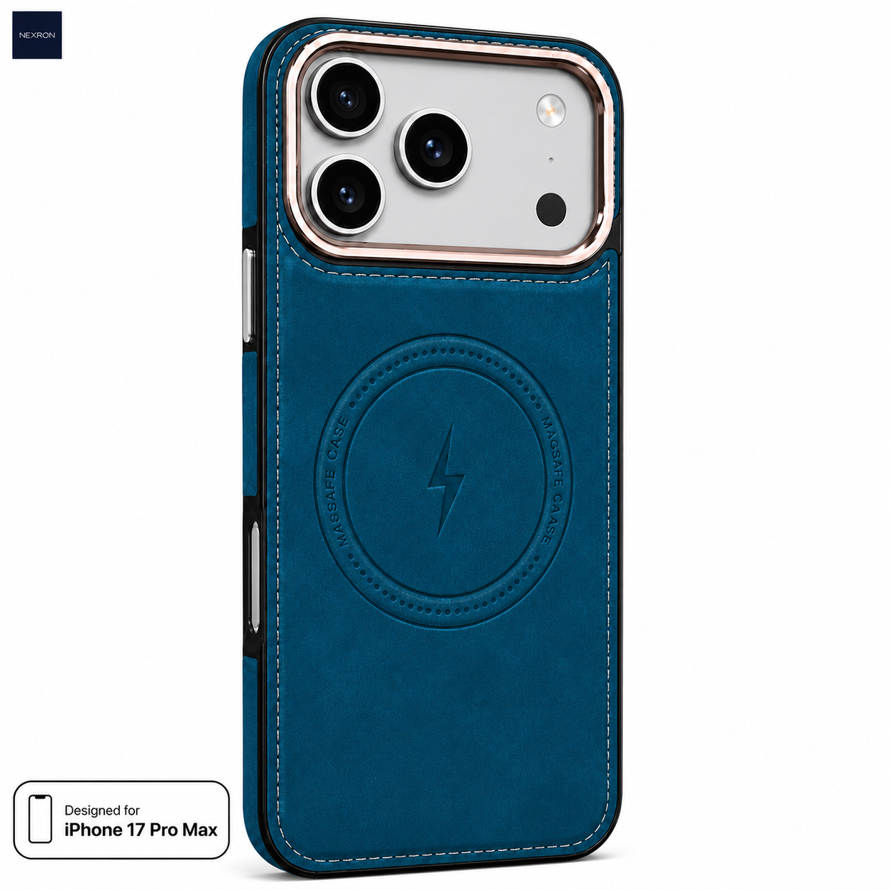 NEXRON Arc Leather Case for iPhone 17 Pro Max